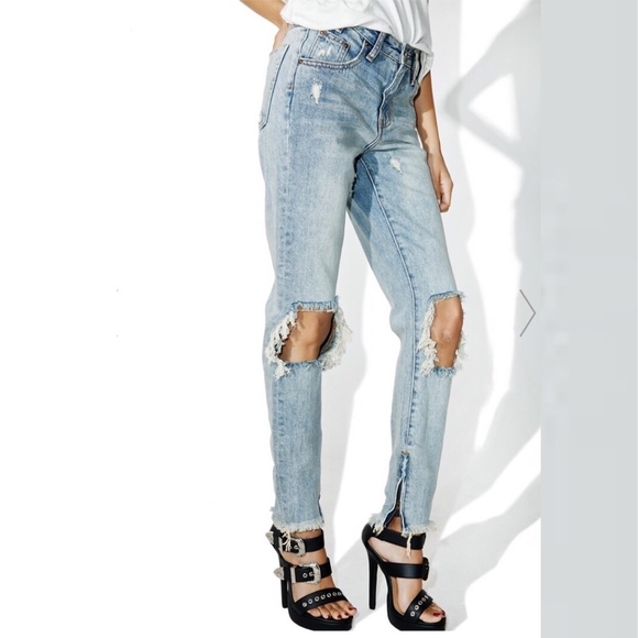 ONE TEASPOON Whiskey High Waist Freebirds Jeans - Picture 2 of 7